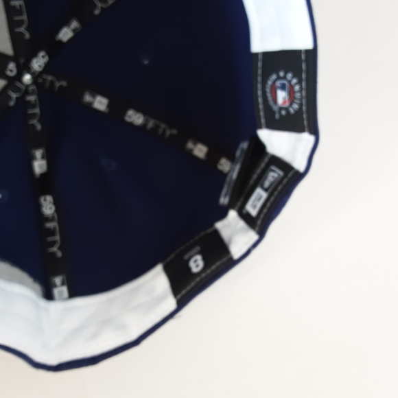 New Era 59Fifty  Los Angeles Dodgers Hat Fitted 8  Men Blue Thank You Jackie - Picture 8 of 10